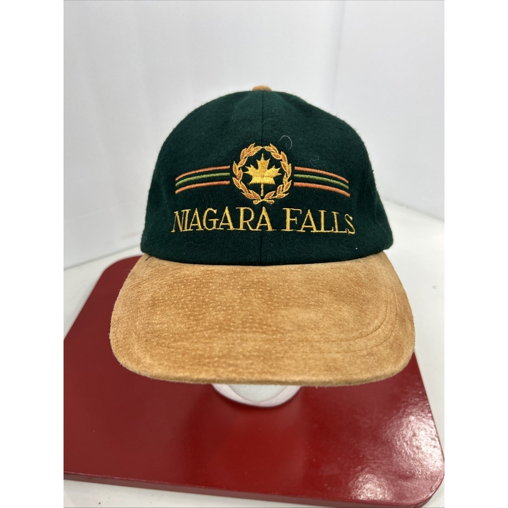 Vintage Niagara Falls Suede Brim 6 Panel‎ Embroidered Adjustable Hat / One Size